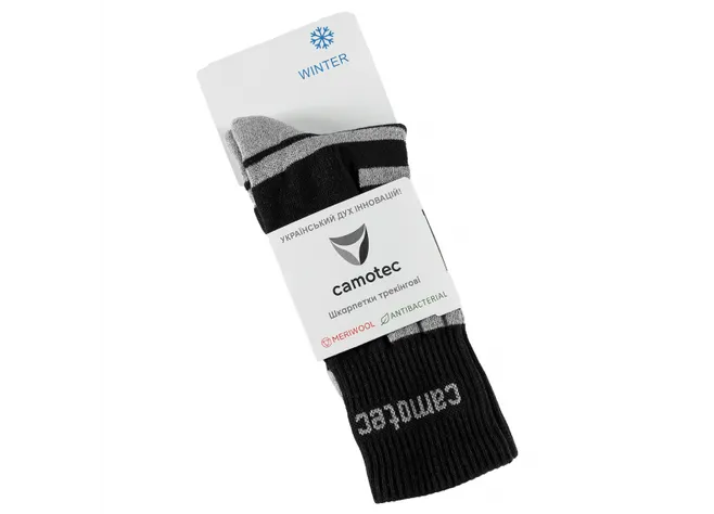 Носки Camotec Merino LongAir 2.0 Черные Фото 3